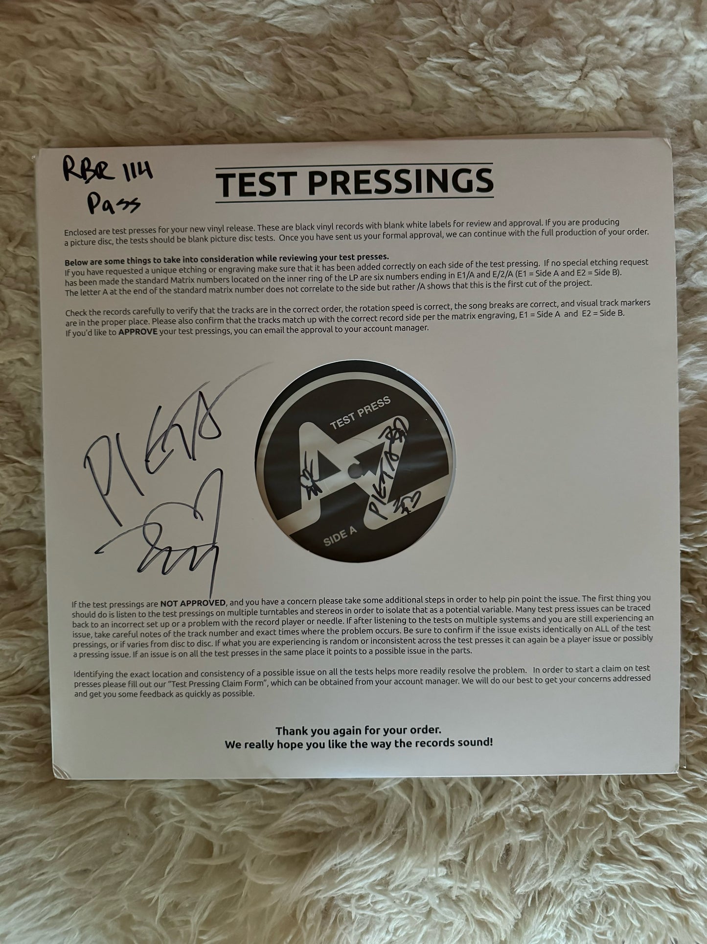 Pieta Brown - signed test pressing bundle